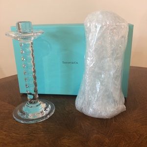 Tiffany & Co. Crystal Candlesticks. Set of 2.
